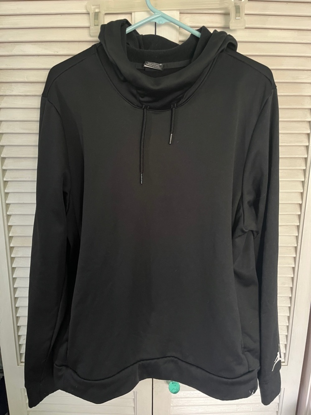 Men's Black Cowl neck Hoodie
